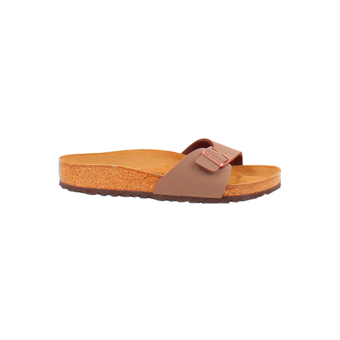 Birkenstock sandale madrid nubuck marron boucle