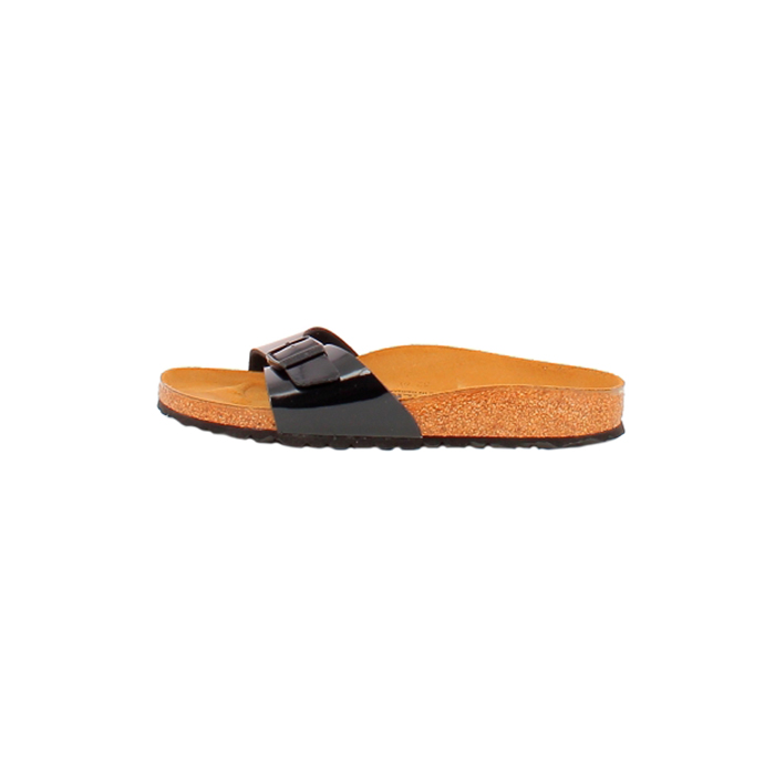 Birkenstock sandale madrid vernis noir boucle