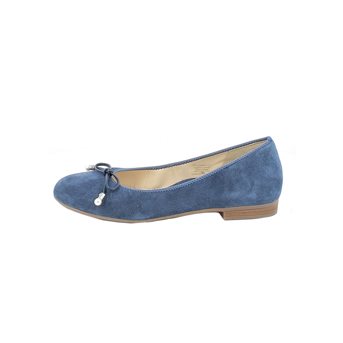 Ara ballerine 12.31324 cuir velours bleu