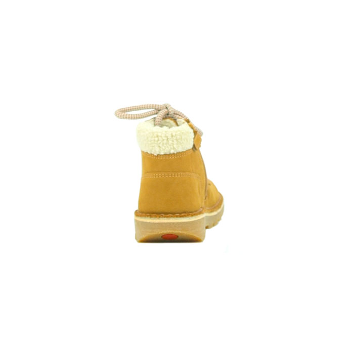 Kickers garcon neohook cuir gras camel lacet1332801_4