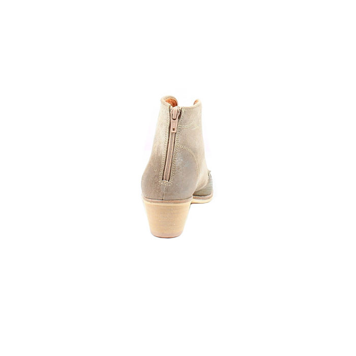 Minka design bottine tamia cuir lisse taupe1384301_2