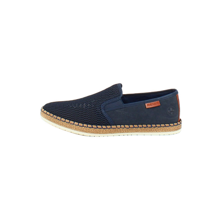 Rieker mocassin b5265.14 multi matiere marine