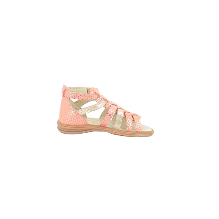 Bellamy debout doriane cuir lisse corail scratch1400401_3