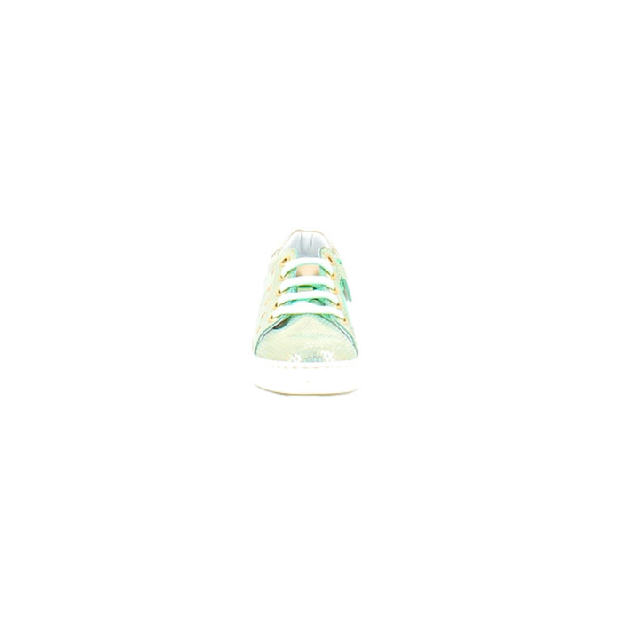 Bellamy fillette matea cuir lisse vert lacet zip1400801_2