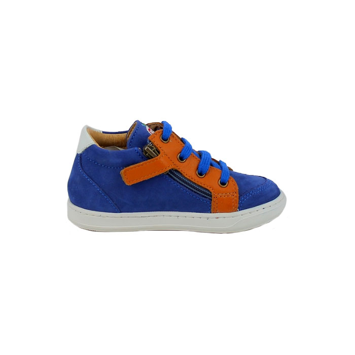 Shoo pom premier pas bouba zip box nubuck bleu lacet zip1415801_3