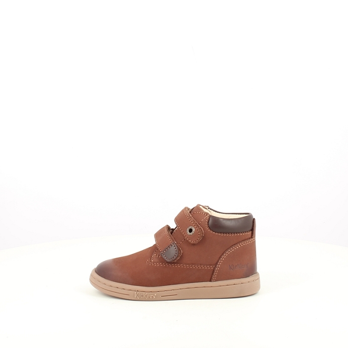 Kickers premier pas tackeasy nubuck marron scratch