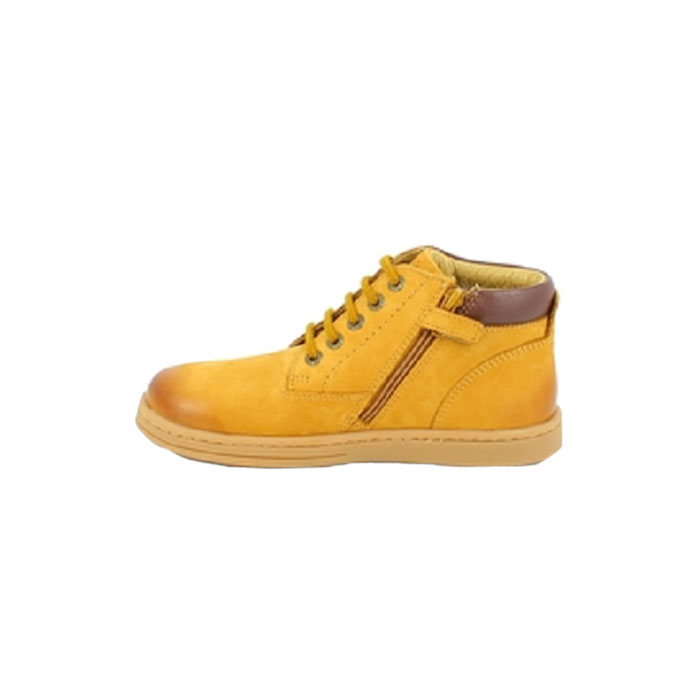 Kickers garcon tackland nubuck camel lacet zip