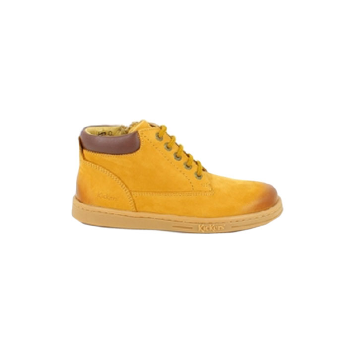 Kickers garcon tackland nubuck camel lacet zip1417401_3