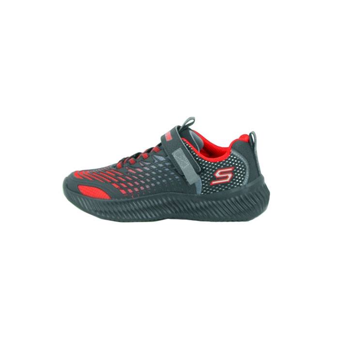 Skechers garcon 403627l multi matiere rouge scratch