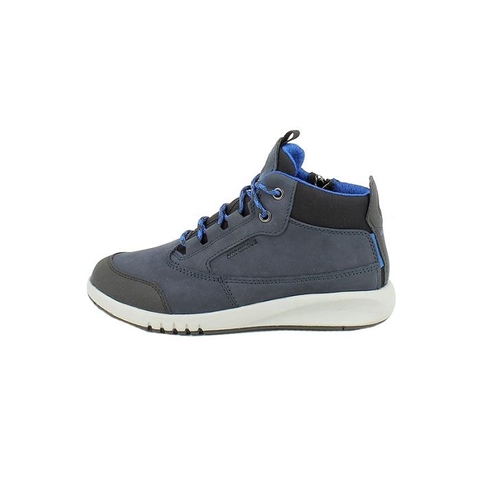 Geox garcon j04cya nubuck marine lacet zip