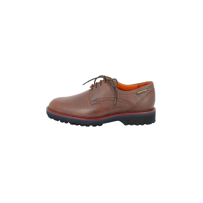 Mephisto lacet batiste cuir lisse marron lacet