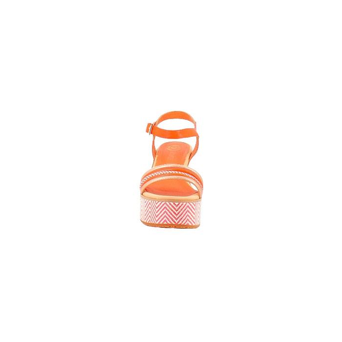 Mamzelle sandale merci cuir lisse orange boucle1460302_2
