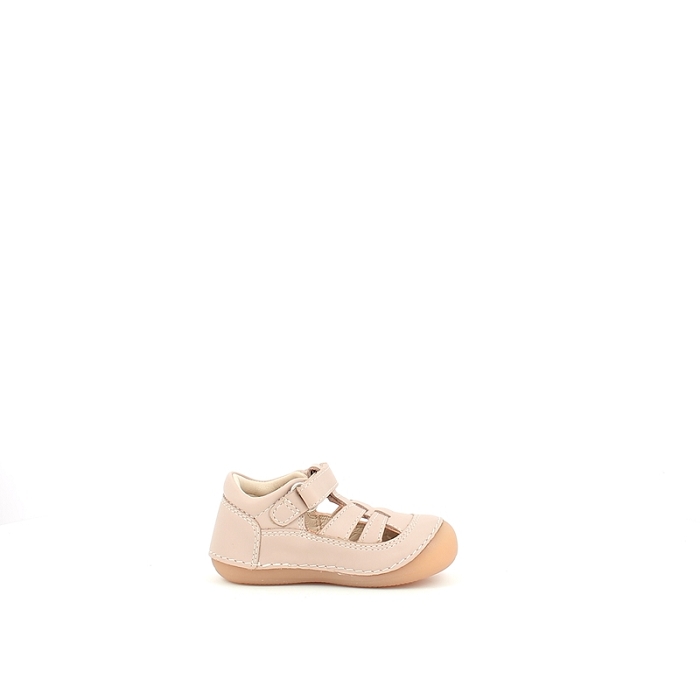 Kickers debout sushy cuir lisse beige scratch1461206_3