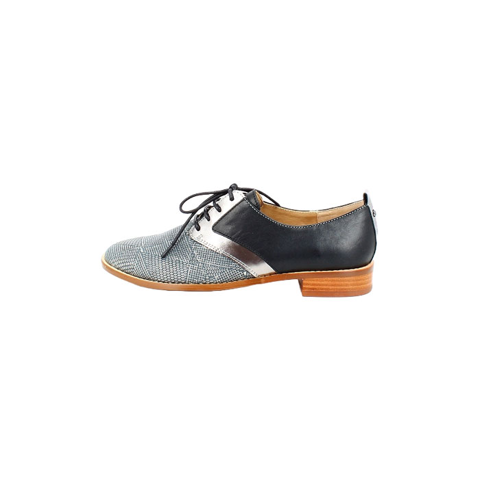 Karston derbies mocassins jijols cuir lisse noir lacet