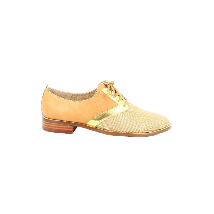 Karston derbies mocassins jijols cuir lisse cognac lacet