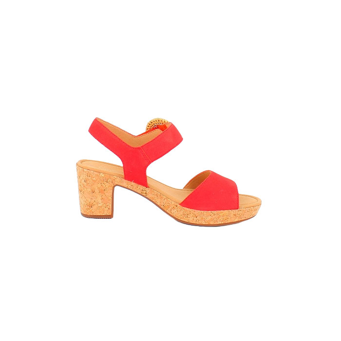 Gabor sandale 65760.15 cuir velours corail scratch1464801_3