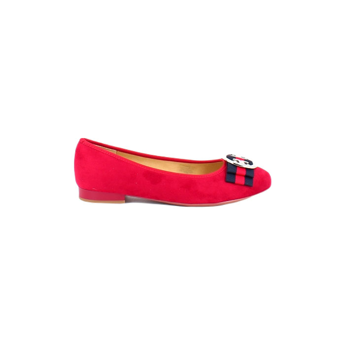 Ara ballerine 1263361.78 cuir velours rouge