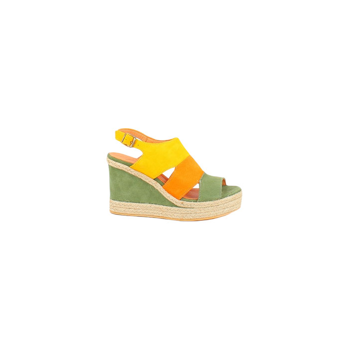Minka design sandale alessia cuir lisse multi colors boucle