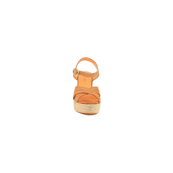 Minka design sandale alias cuir velours camel boucle1468901_2