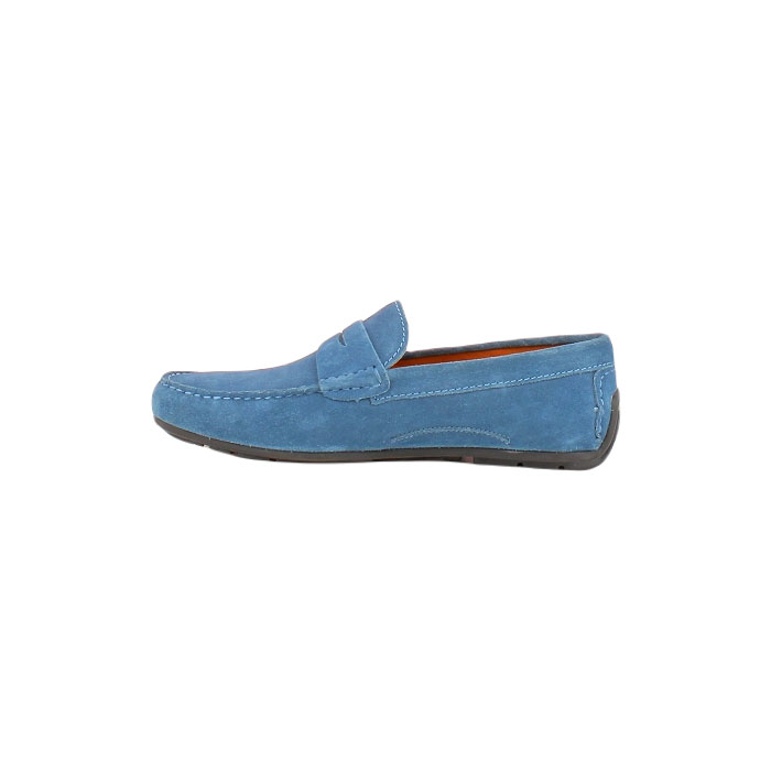 Latelier tropezien mocassin martin velours bleu1483502_3