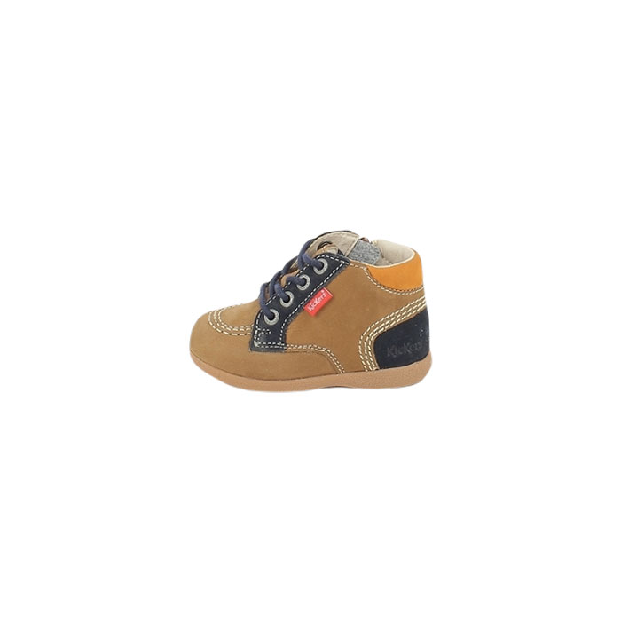 Kickers debout babystan zip nubuck multi colors lacet zip