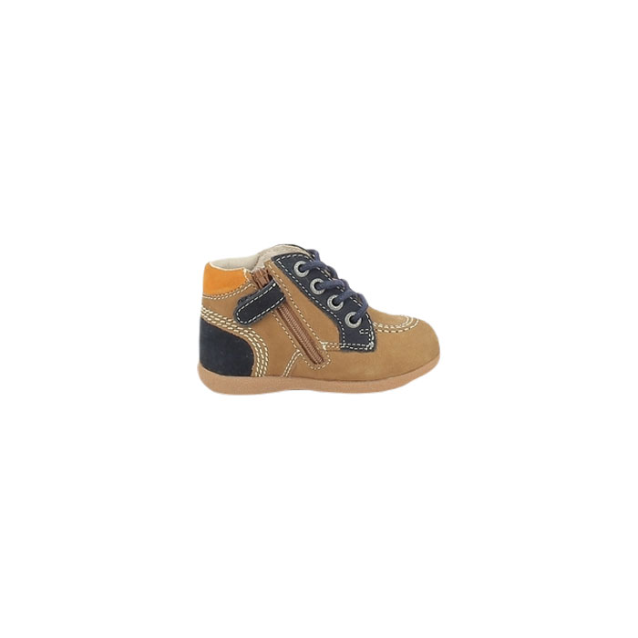 Kickers debout babystan zip nubuck multi colors lacet zip1498902_3