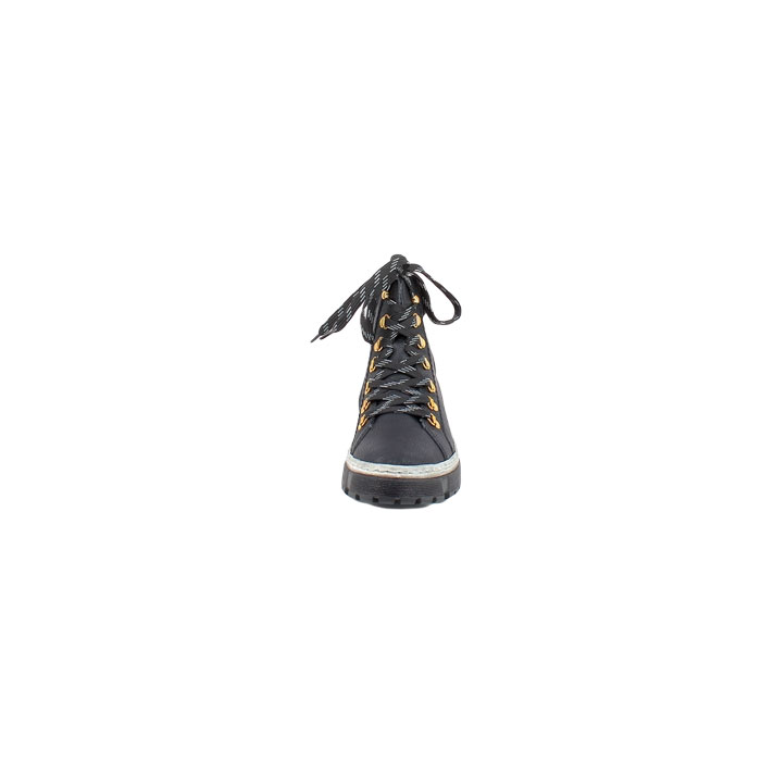 Rieker bottine x8633.01 cuir lisse noir lacet zip1513301_2
