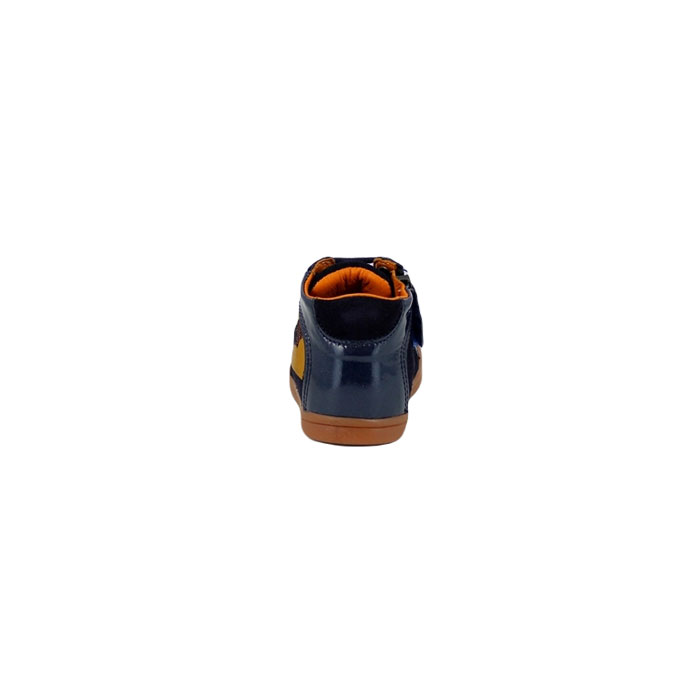 Gbb debout prune cuir velours marine lacet zip1516601_4