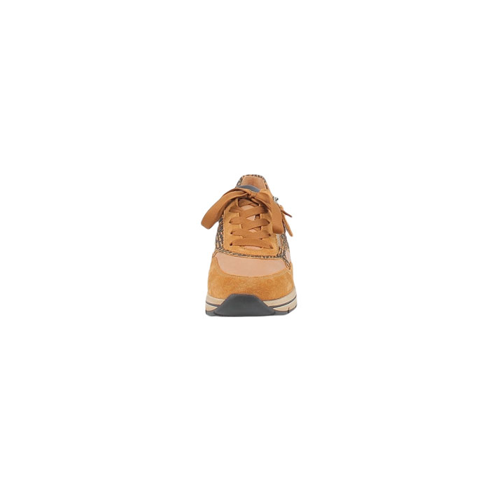 Gabor basket 76.586.51 cuir velours beige lacet zip1520101_2