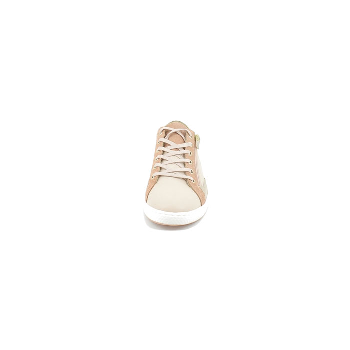 Pataugas basket jester mix cuir lisse nude lacet zip1547403_2