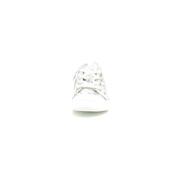 Bellamy fille indy cuir lisse blanc lacet zip1551701_2