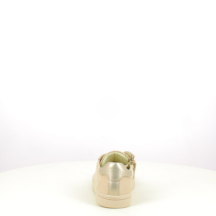 Bellamy fille indy cuir lisse beige lacet zip1551704_4