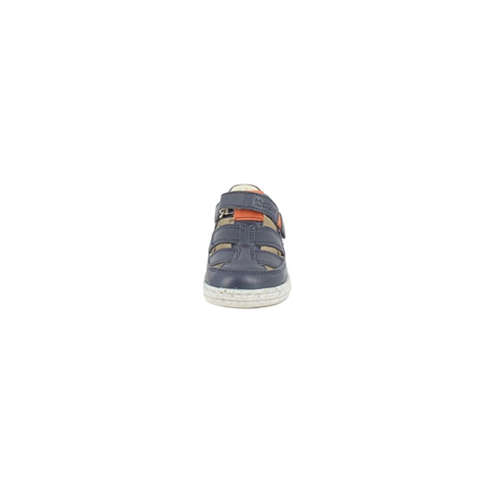 Kickers debout tractus cuir lisse marine scratch1554901_2