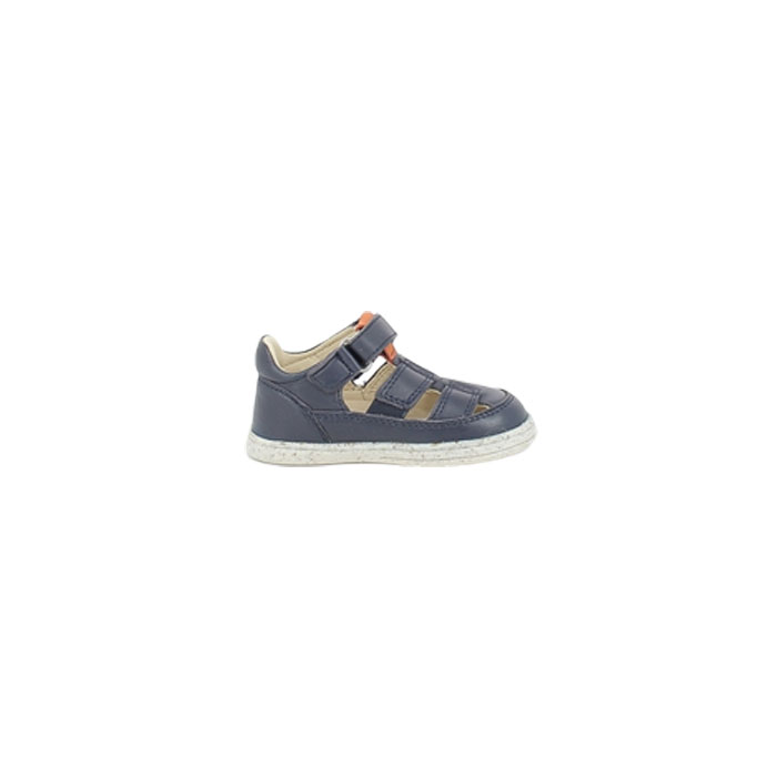 Kickers debout tractus cuir lisse marine scratch1554901_3