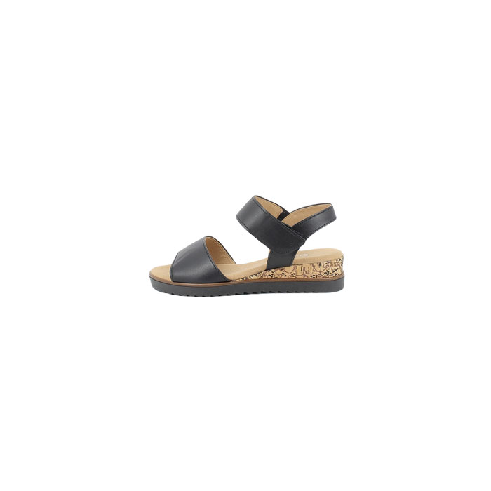 Gabor sandale 82750.50 cuir lisse noir scratch