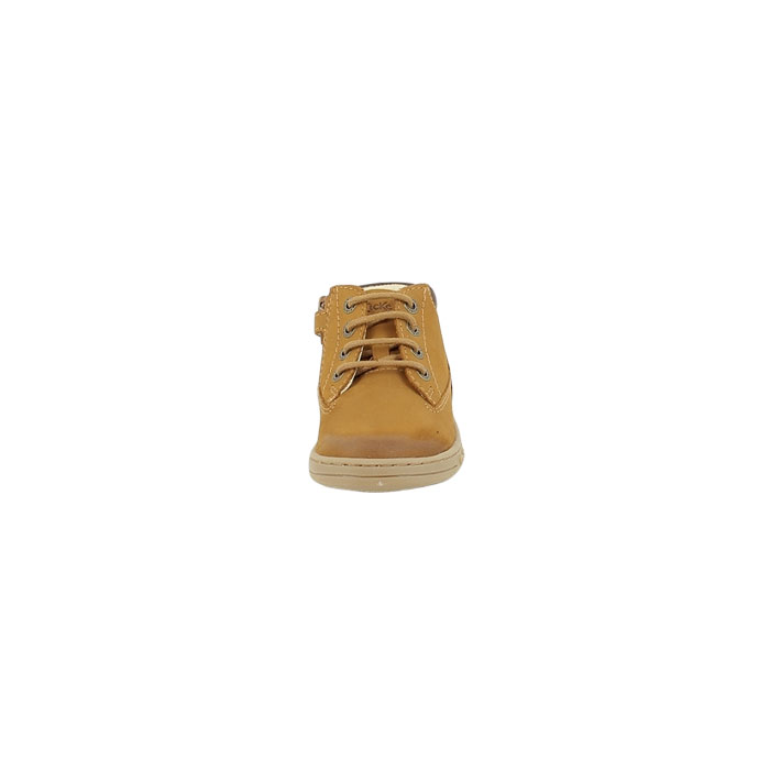 Kickers garcon tackland cuir lisse camel lacet zip1584701_2