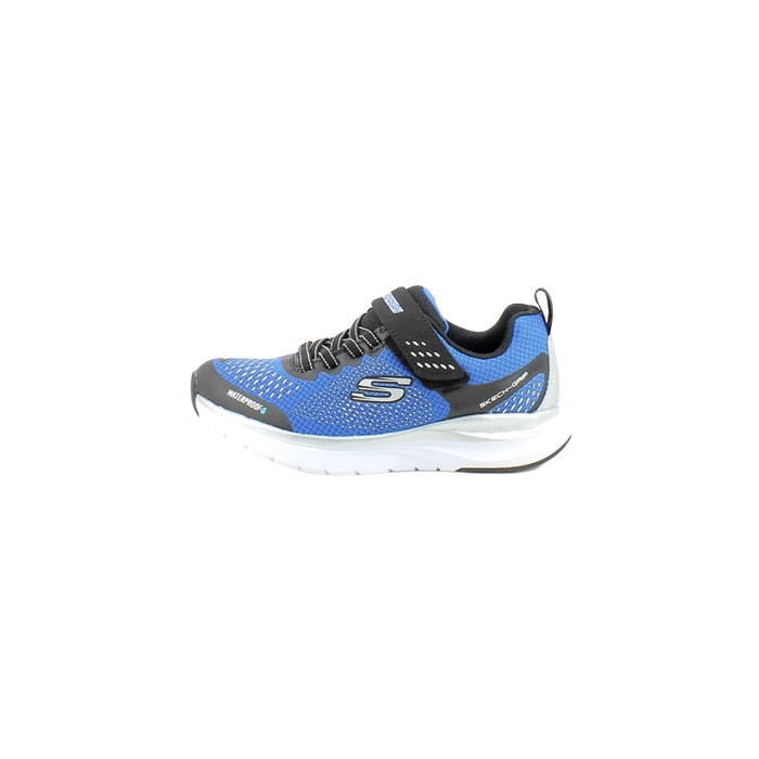 Skechers garcon 403847l multi matiere bleu scratch