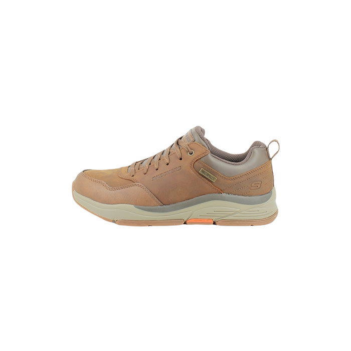 Skechers basket 210021 multi matiere camel lacet