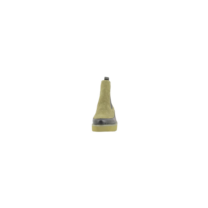 Karston bottine olivia cuir lisse kaki elastique1610201_2