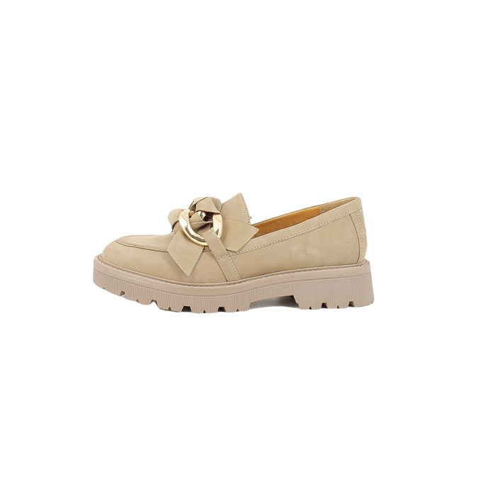 Regarde le ciel derbies mocassins dalia 03 cuir velours beige