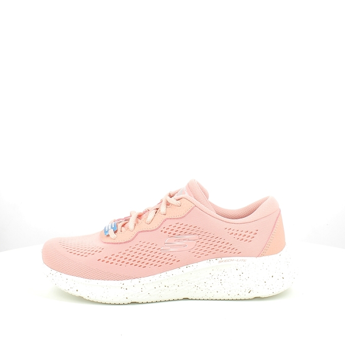 Skechers basket 149990 multi matiere rose lacet