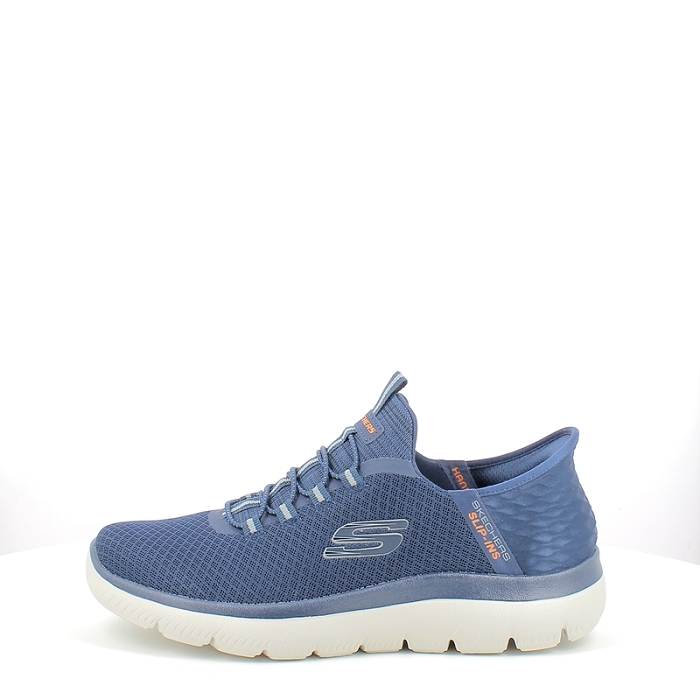 Skechers basket 232457 multi matiere marine elastique