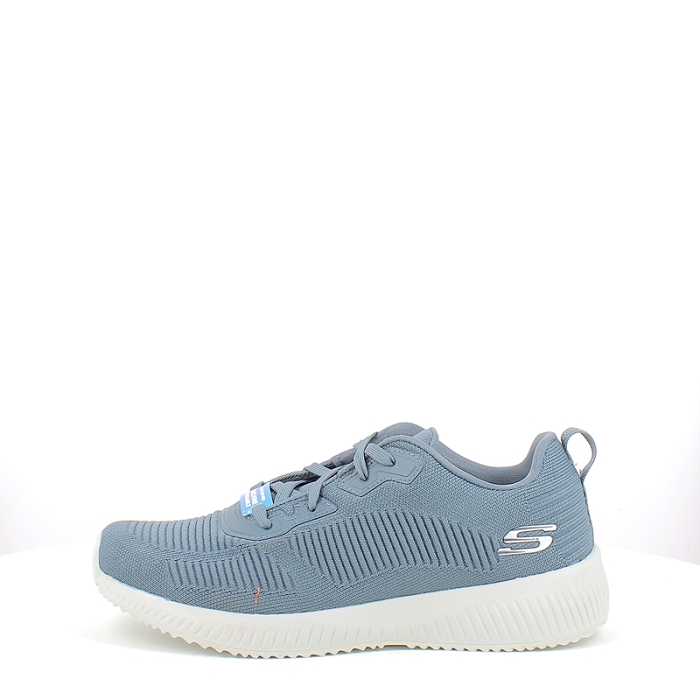 Skechers basket 232290 multi matiere bleu lacet