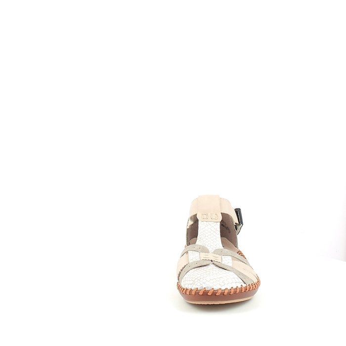 Rieker sandale m1650.60 cuir lisse ecru scratch1641601_2
