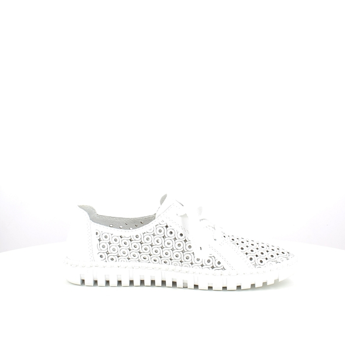 Rieker derbies mocassins m2300.80 cuir lisse blanc lacet1641701_3