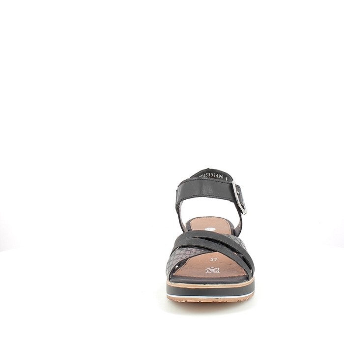 Remonte sandale d6454.00 cuir lisse noir scratch1649201_2