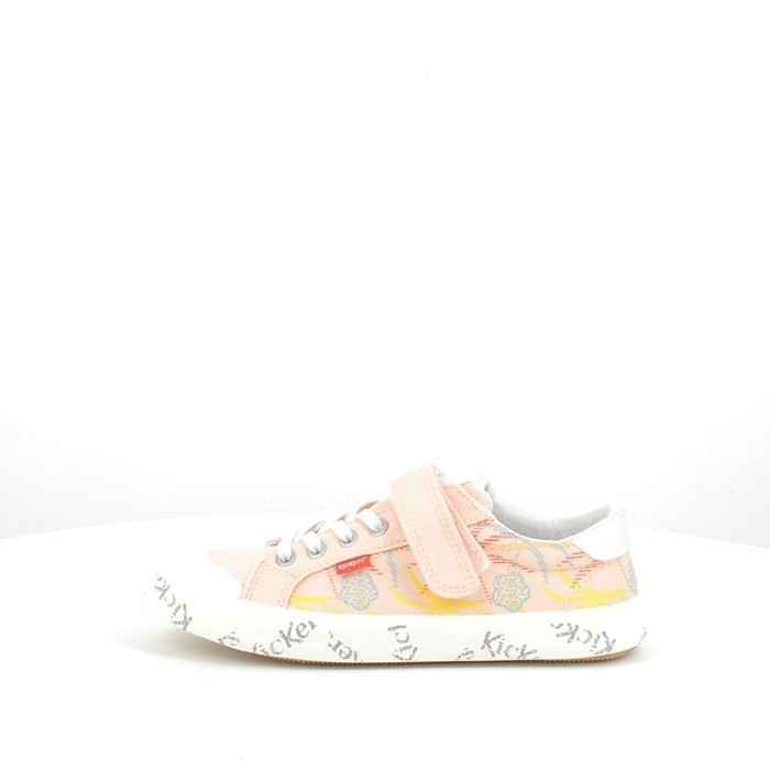 Kickers mixte gody toile rose scratch