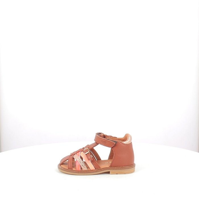 Gbb premier pas kloe cuir lisse camel scratch