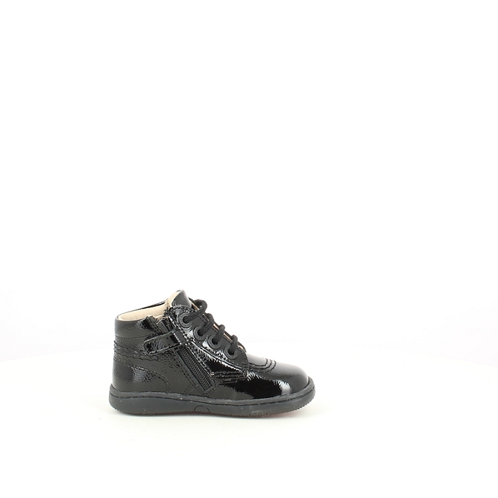 Kickers debout kick billista vernis noir lacet zip1673201_3