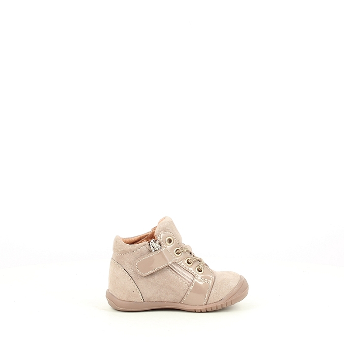 Gbb debout bichette cuir lisse beige lacet1675001_3